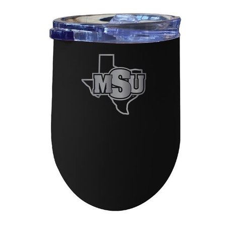 R & R IMPORTS R & R Imports ITWE-C-MIDW20B Midwestern State University Mustangs 12 oz Insulated Wine Stainless Steel Tumbler; Black ITWE-C-MIDW20B